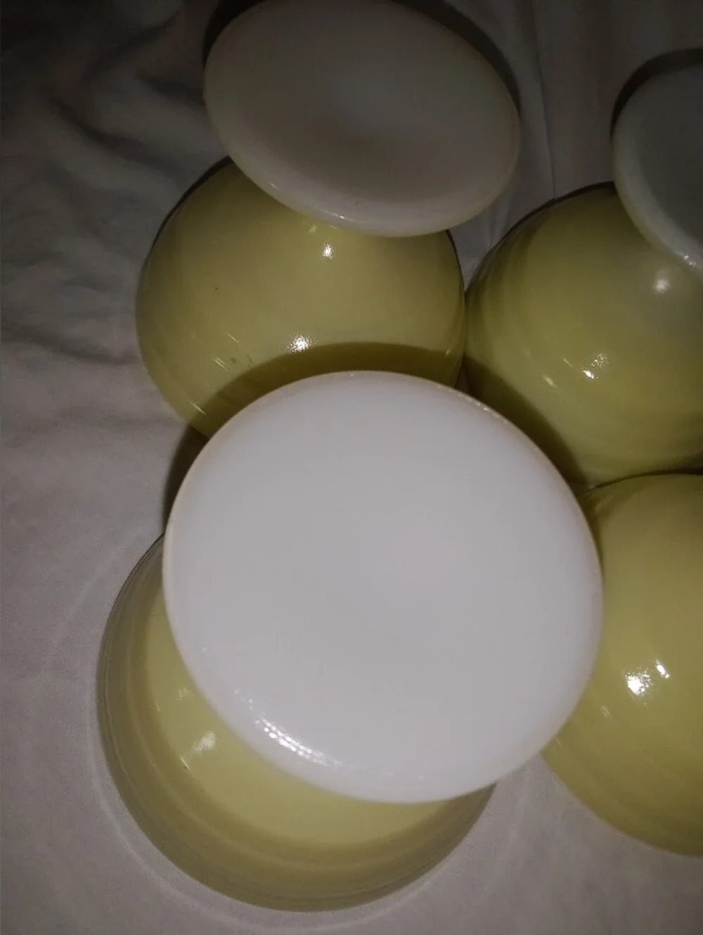Vintage Glass Custard Dessert Ice Cream Footed Bowl Dish Mid Century MCM